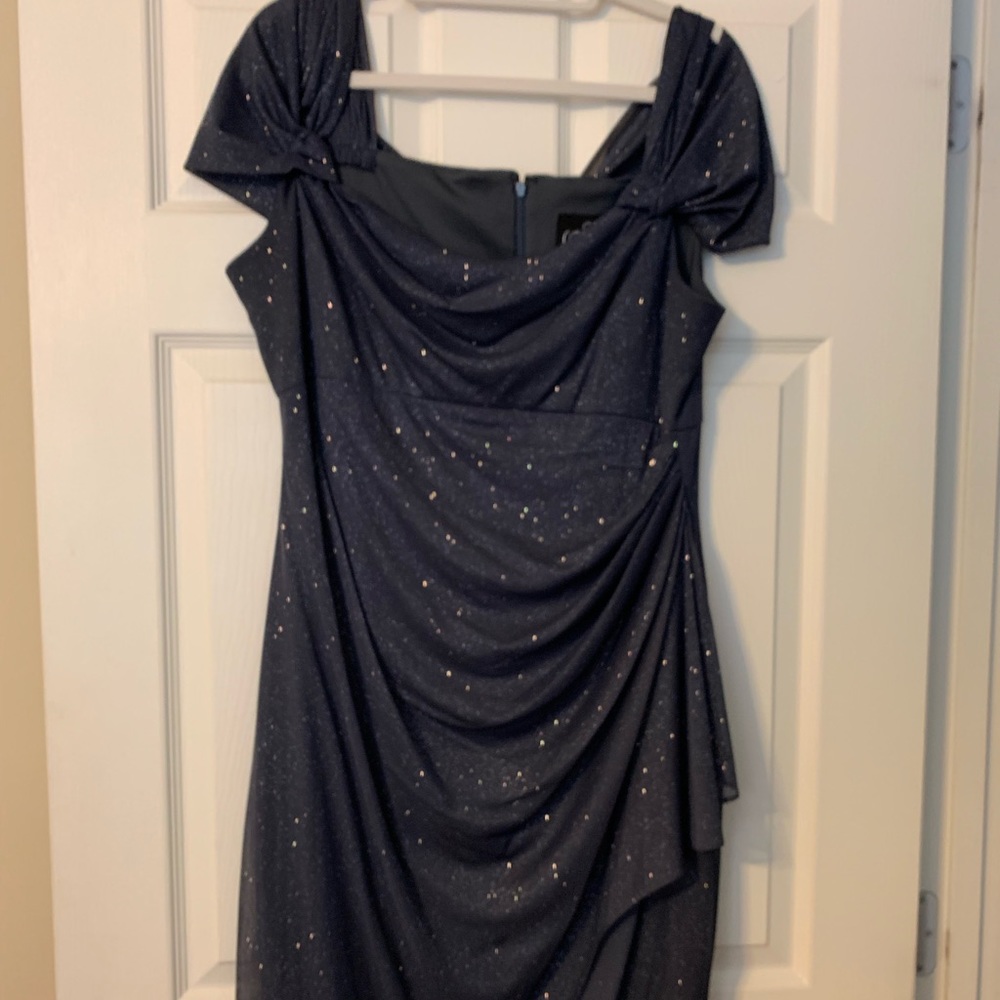 Glittery evening dress.